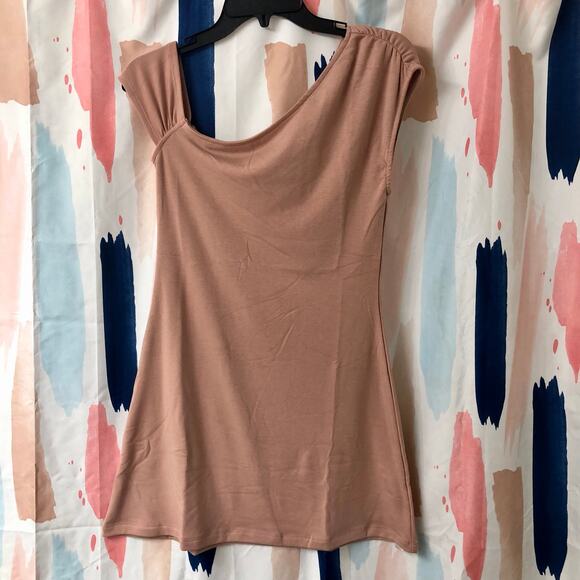 Free People FP Beach Cora Mini Dress in Pink / Tan Size Small - Picture 4 of 12